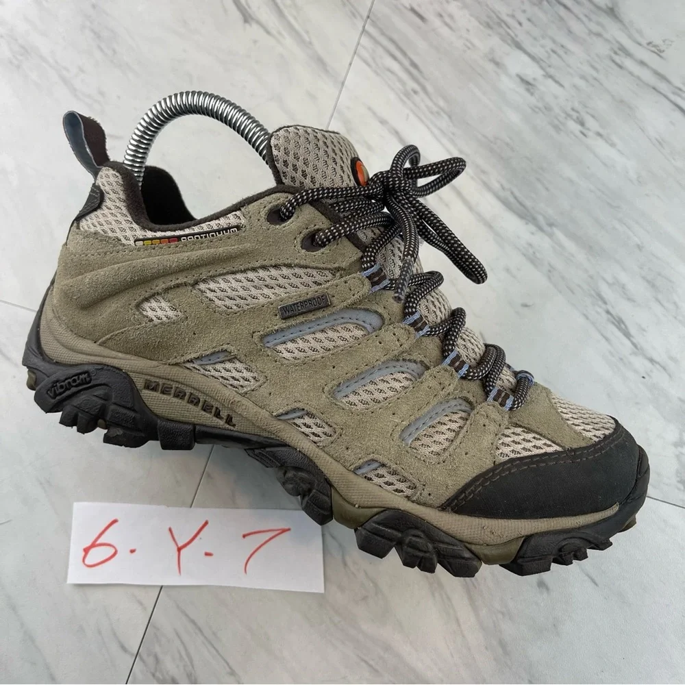 •Merrell Moab2 J88796 Women's Hiking Shoes Dusty Olive Waterproof Women Size 6